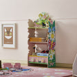 ALL 4 KIDS Olivia the Fairy Girls Hand Painted 3 Tier Flower Bookcase with Drawers