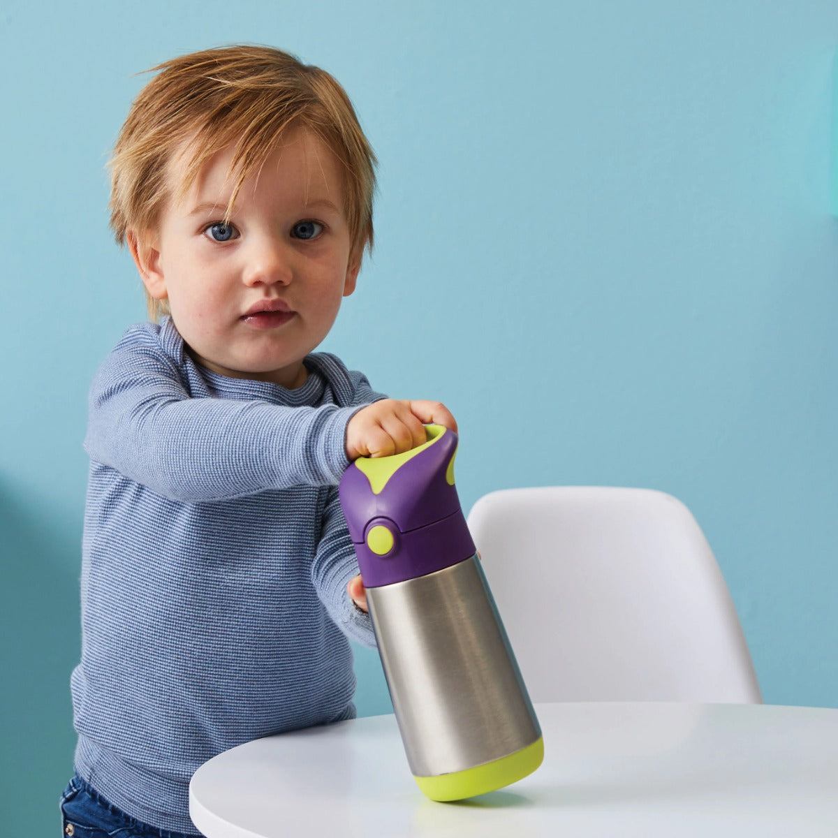 B.Box 350mL Insulated Drink Bottle - Lilac Pop