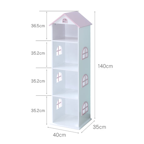 ALL 4 KIDS Manhattan Pink Dollhouse Bookcase