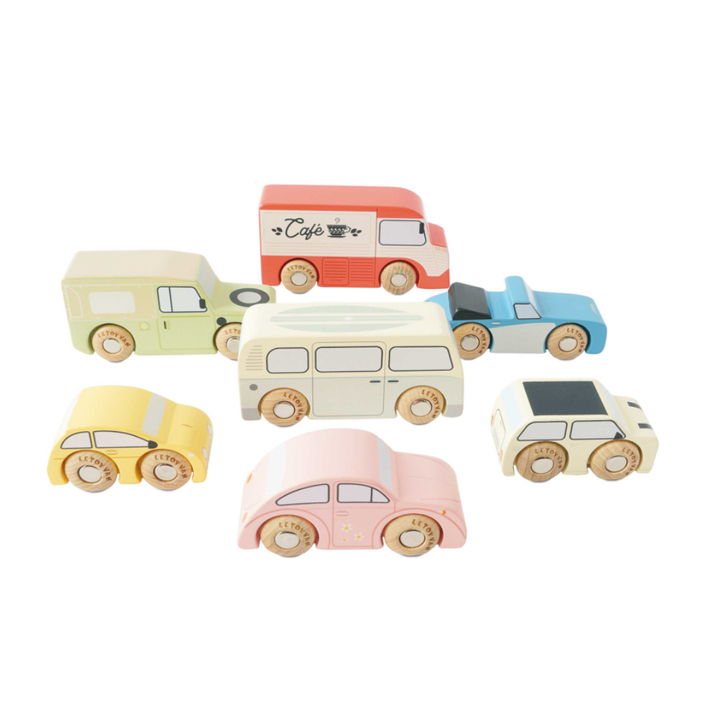 Le Toy Van Vintage Toy Cars - 7 Piece