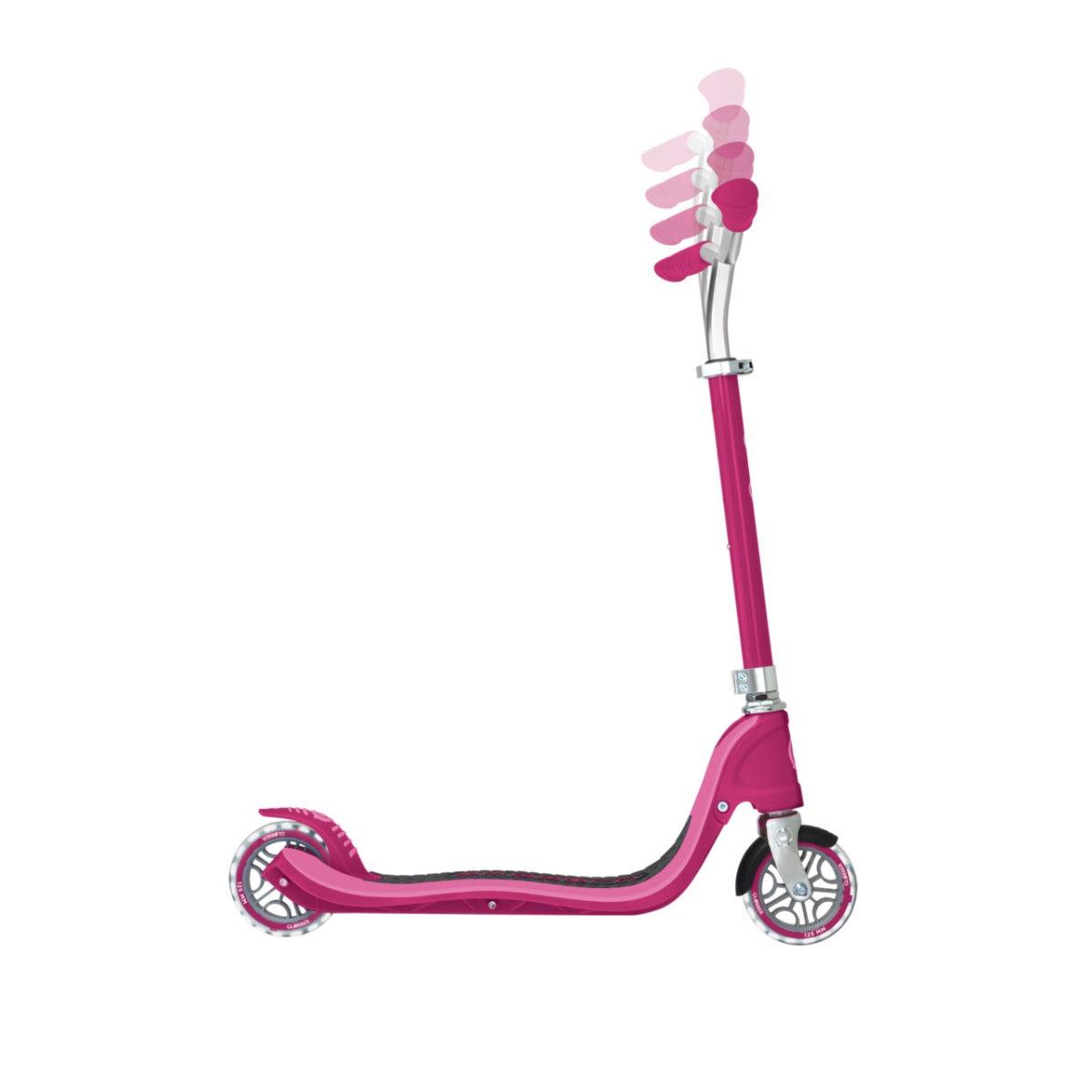 Globber FLOW 125 scooter with light up wheels - Ruby