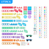 MNTL Classic Space Travelling Magnetic Tile Set 177 Pcs