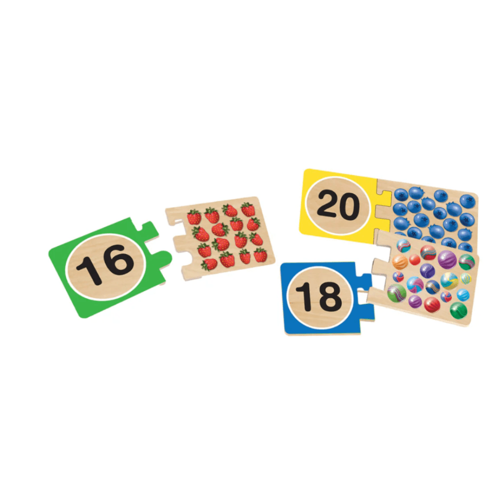 Melissa & Doug Numbers Wooden Puzzle Cards