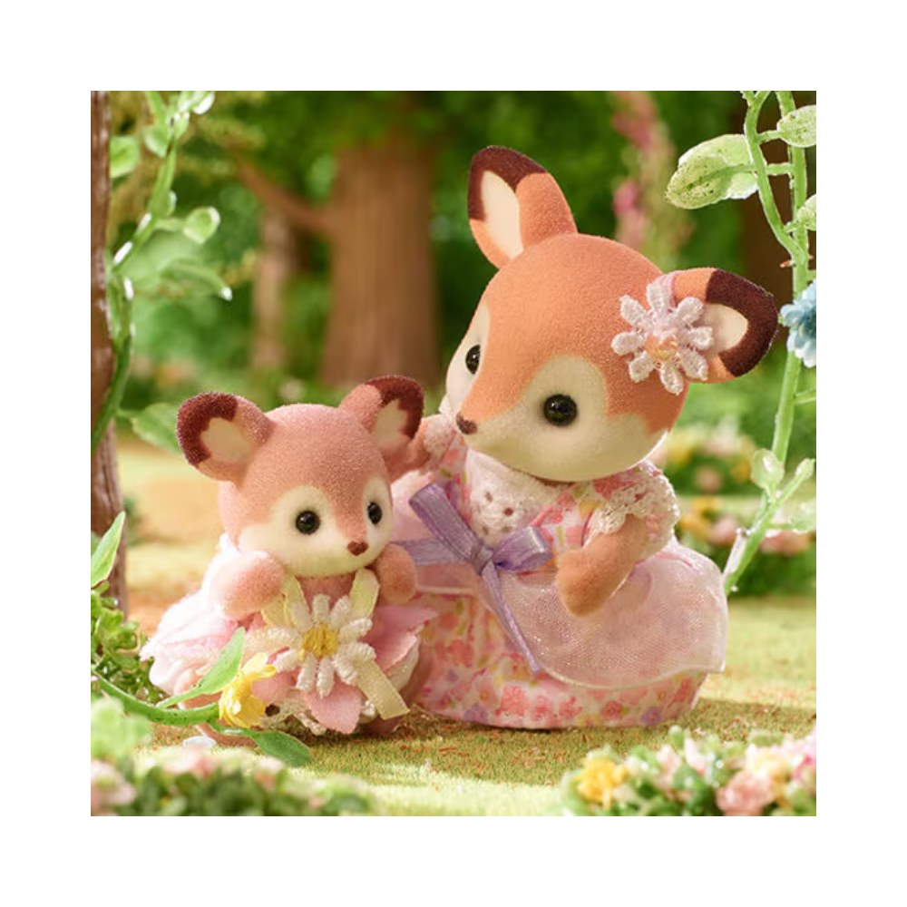 Sylvanian Families Deer Babies - Floral Swing Set