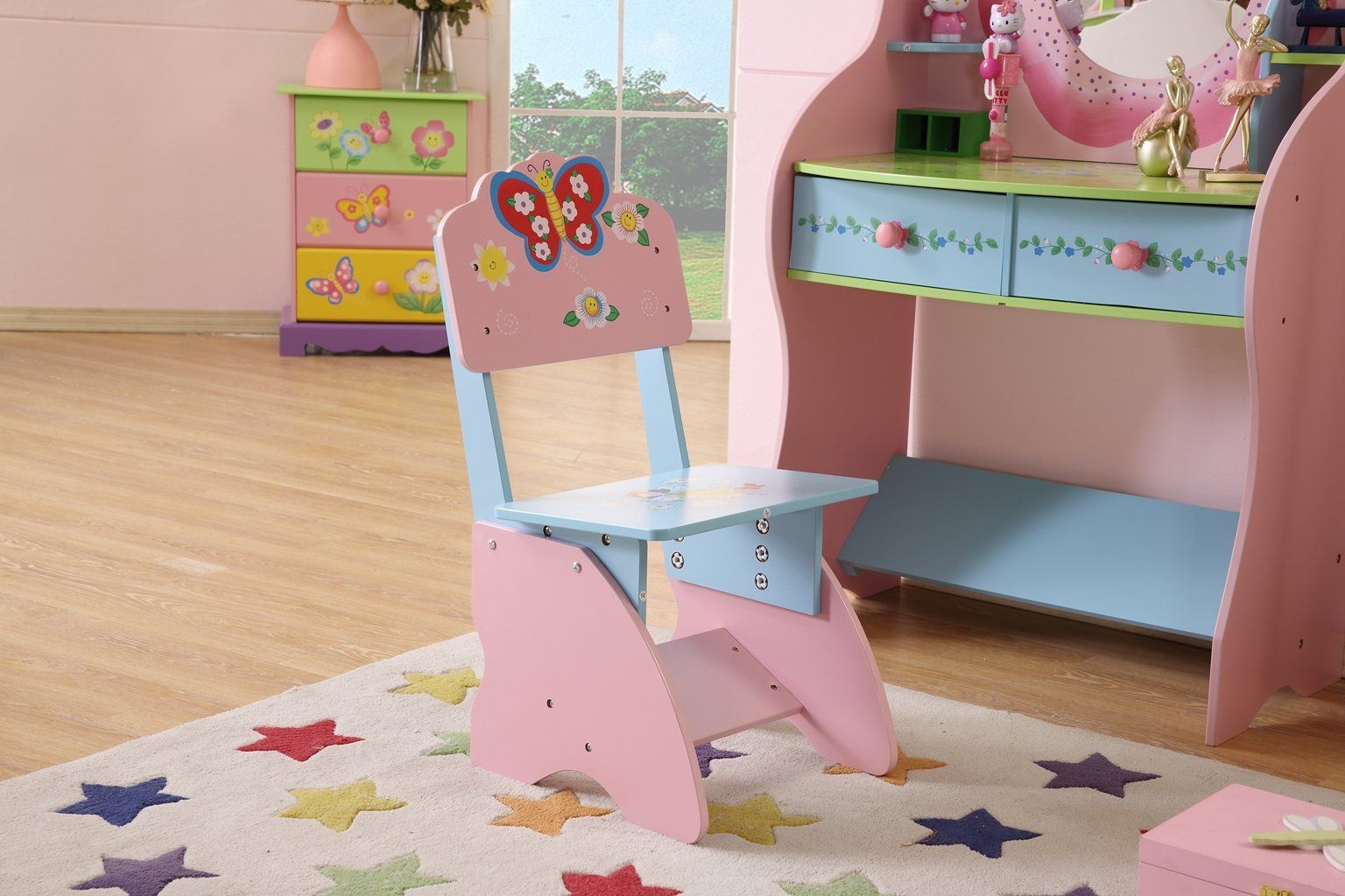 ALL 4 KIDS Olivia the Fairy Girl‘s Dressing Table with Chair
