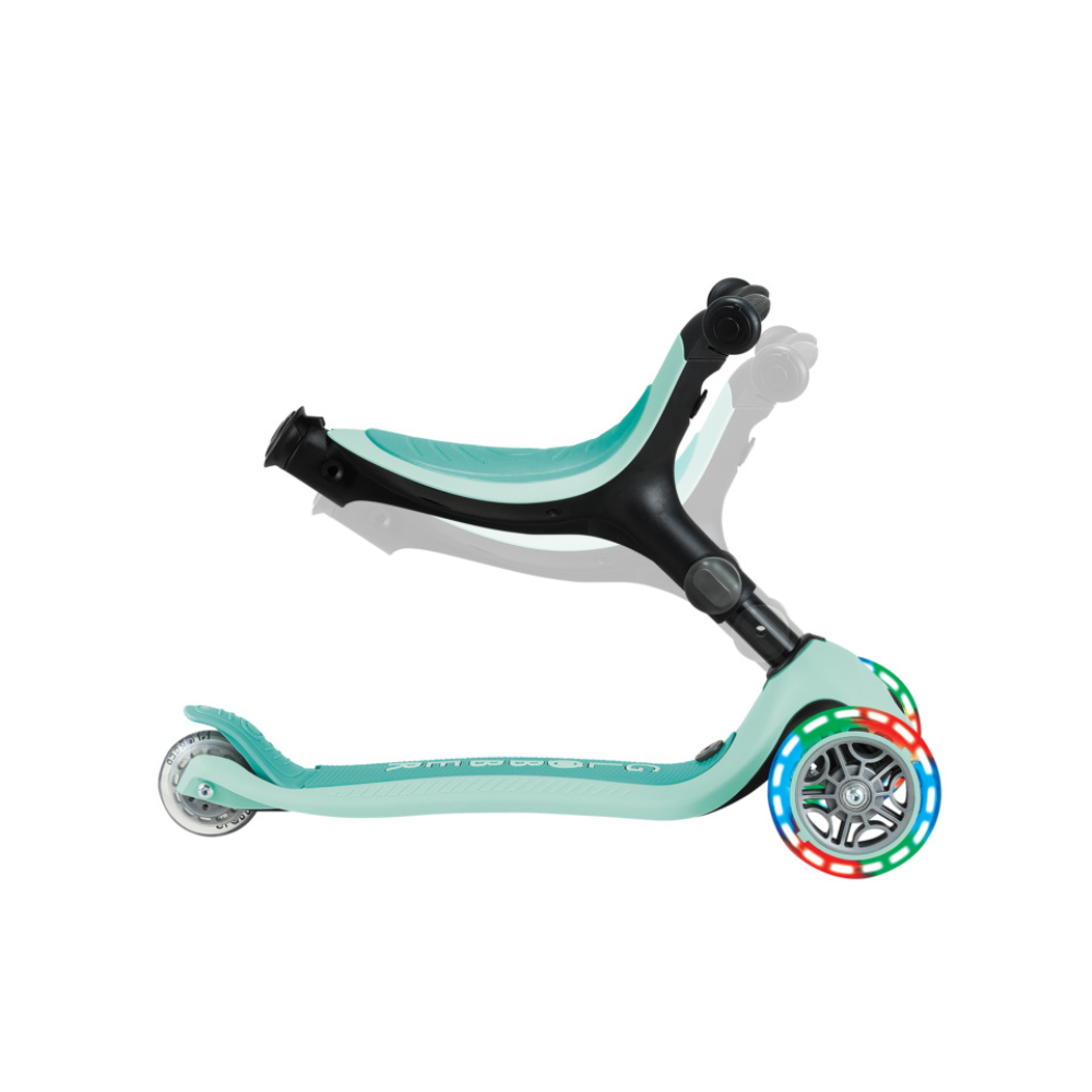 Globber GO UP ACTIVE Scooter with Lights - Mint /Dark Mint