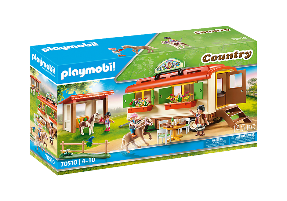 Playmobil Pony Shelter with Mobile Home