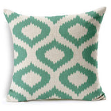 All 4 Kids 45cm Square Throw Pillow Cushion Cover - Wave Pattern