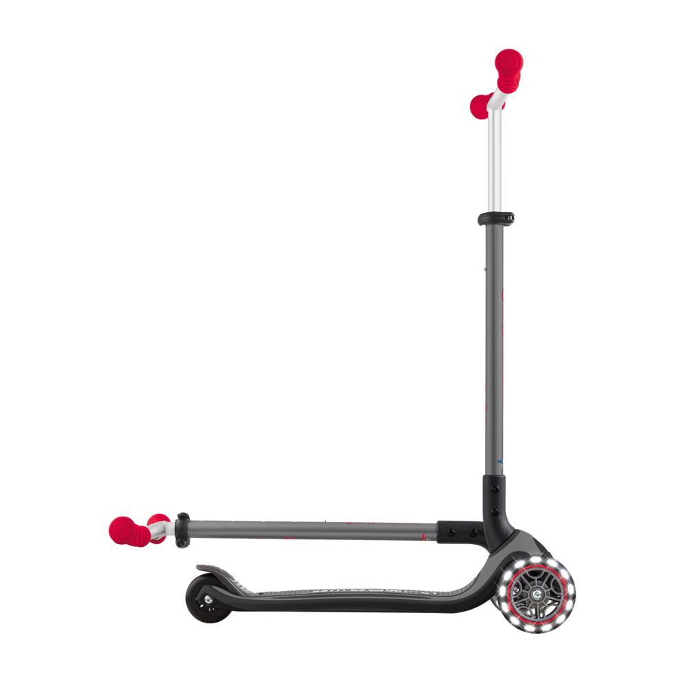 Globber Master Scooter with Lights - Black/Red