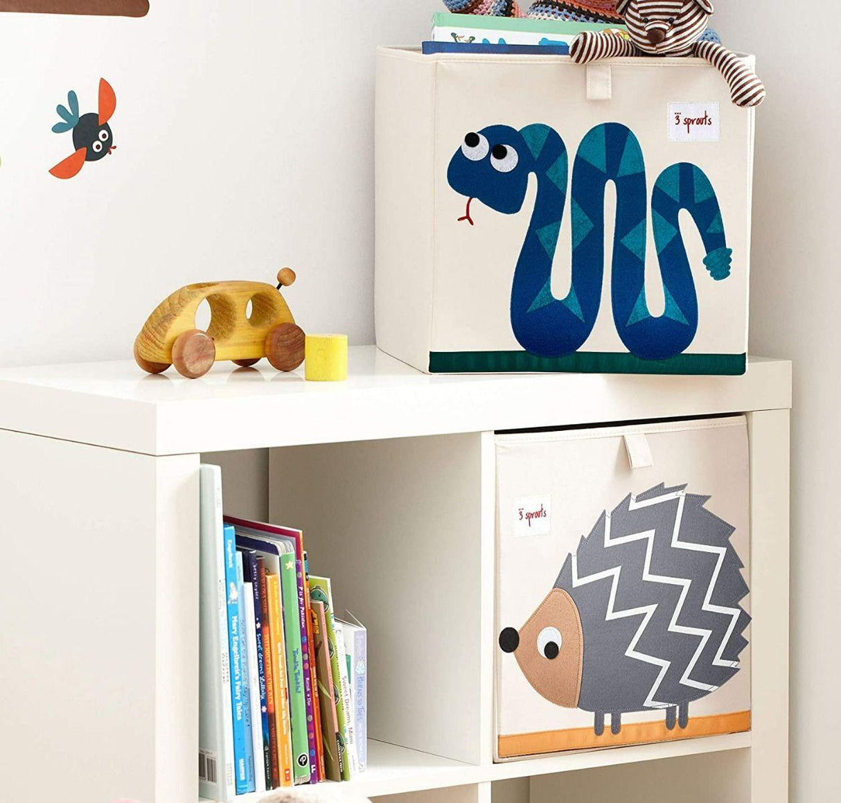 3 Sprouts Storage Box - Blue Snake