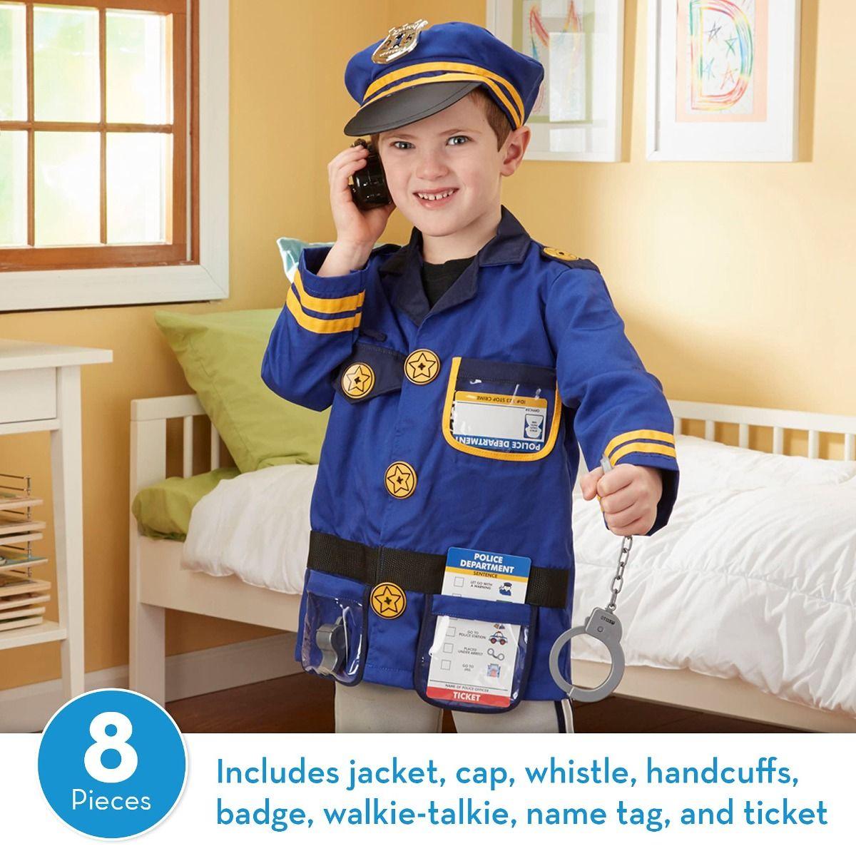 Melissa & Doug Police Officer Role Play Costume Set