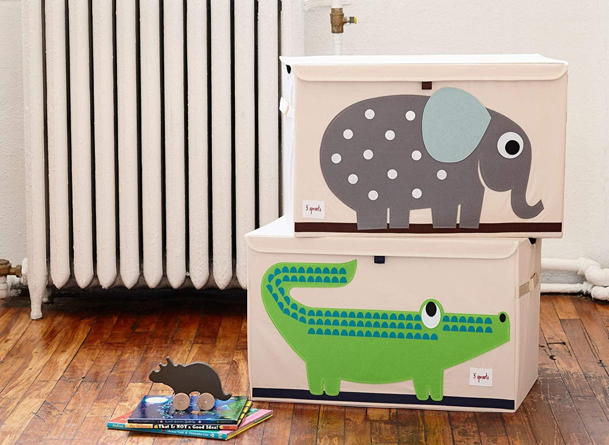 3 Sprouts Toy Chest - Green Crocodile