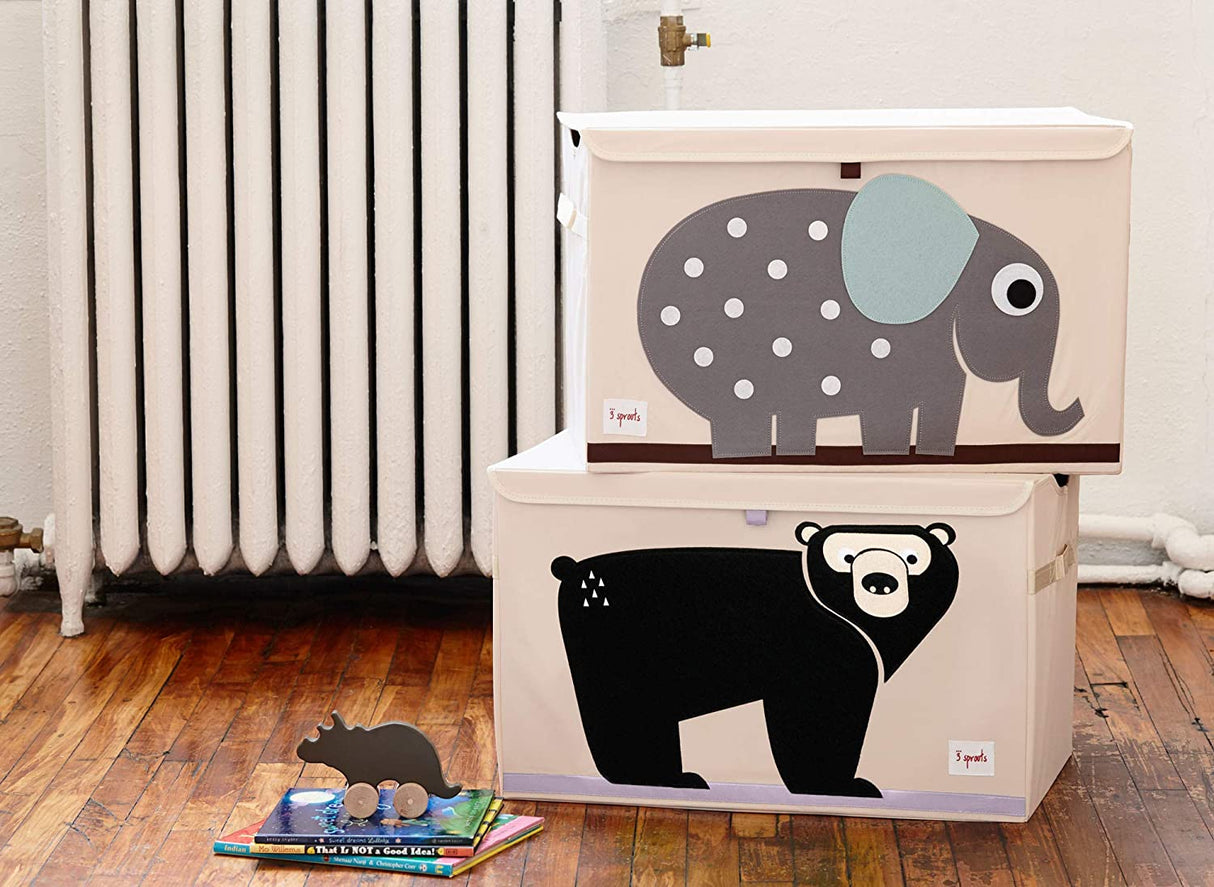 3 Sprouts Fabric Toy Chest - Black Bear