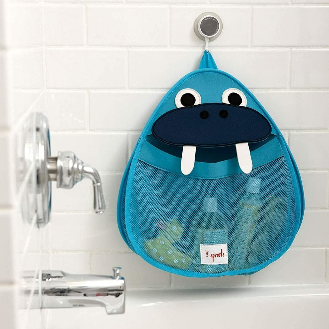 3 Sprouts Bath Storage - Blue Walrus