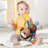 SKIP HOP Bandana Buddies Plush Teething Toy - Activity Monkey