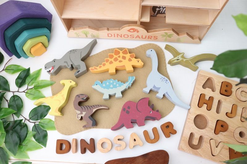Tender Leaf Toys Wooden Animal Ankylosaurus
