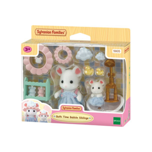 Sylvanian Families Bath Time Bubble Siblings
