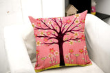 All 4 Kids 45cm Square Throw Pillow Cushion Cover - Vivid Tree