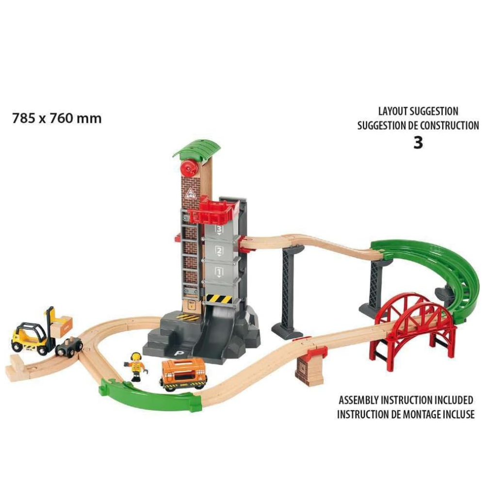 BRIO Lift and Load Warehouse Set 32 pieces