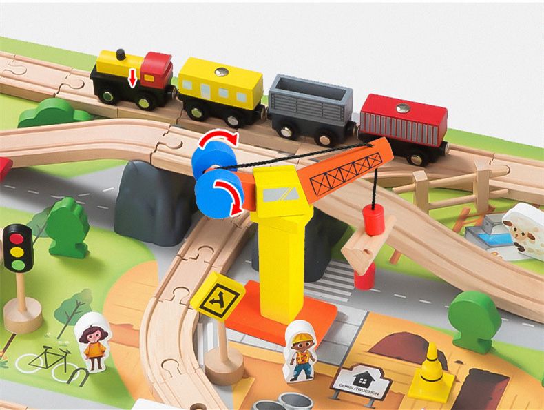 Onshine 141 pcs Train Track City Set