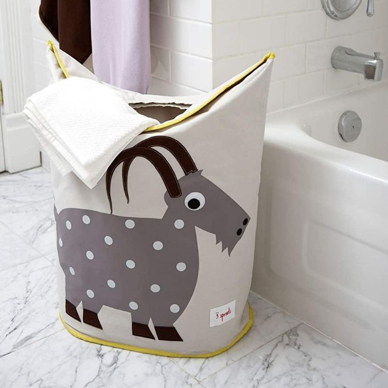 3 Sprouts Laundry Hamper - Grey Goat