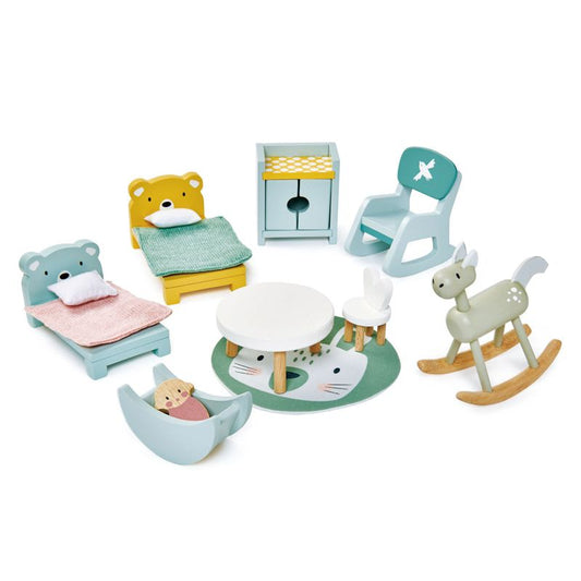 Tender Leaf Toys Dovetail Dollhouse Kids Room Set