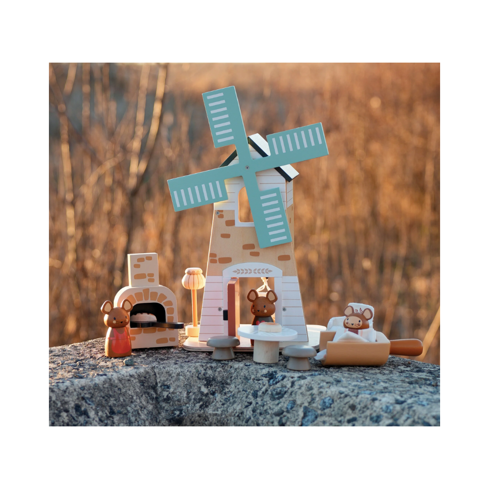Tender Leaf Toys Wooden Penny Windmill Set