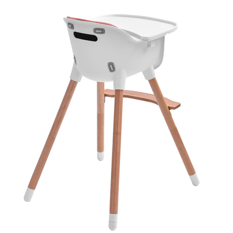 JOY BABY Amelia Pink 2-in-1 Timber Highchair 