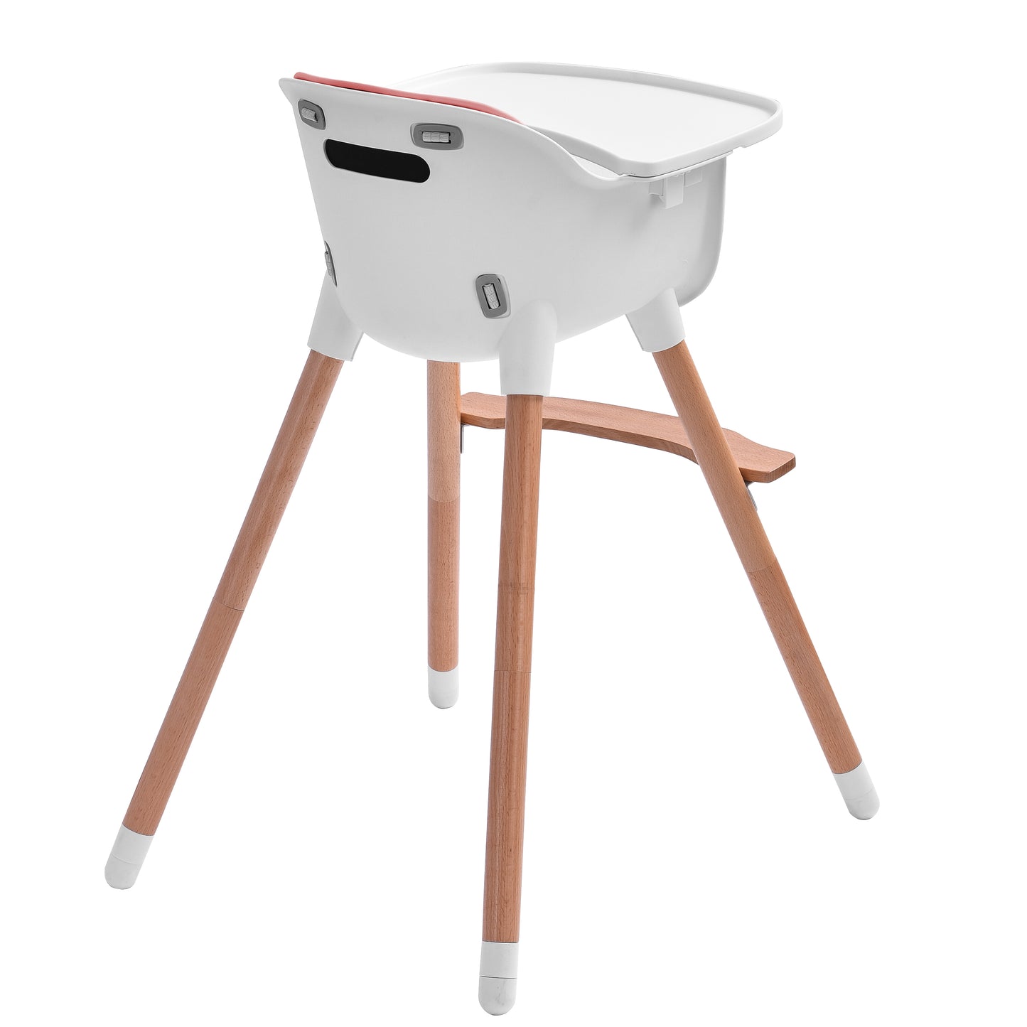 JOY BABY Amelia 2-in-1 Timber Highchair - Pink