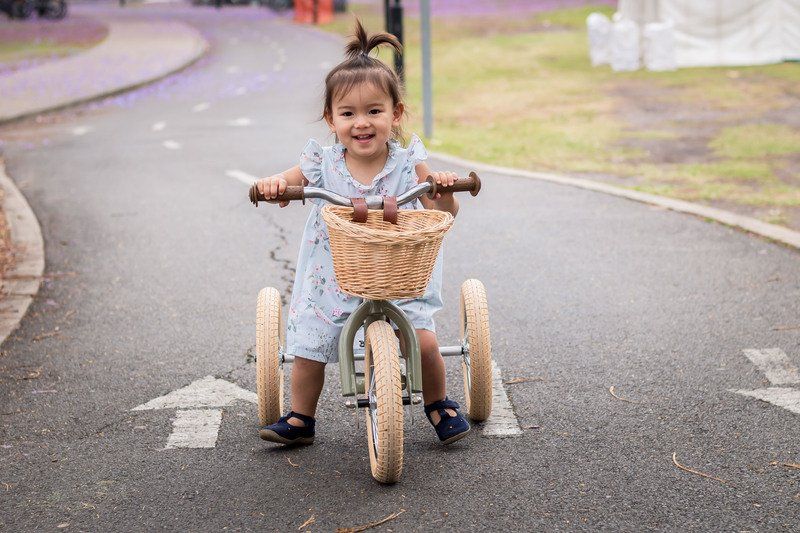 Trybike 2 in 1 Steel Balance Bike and Tricycle - Vintage Green