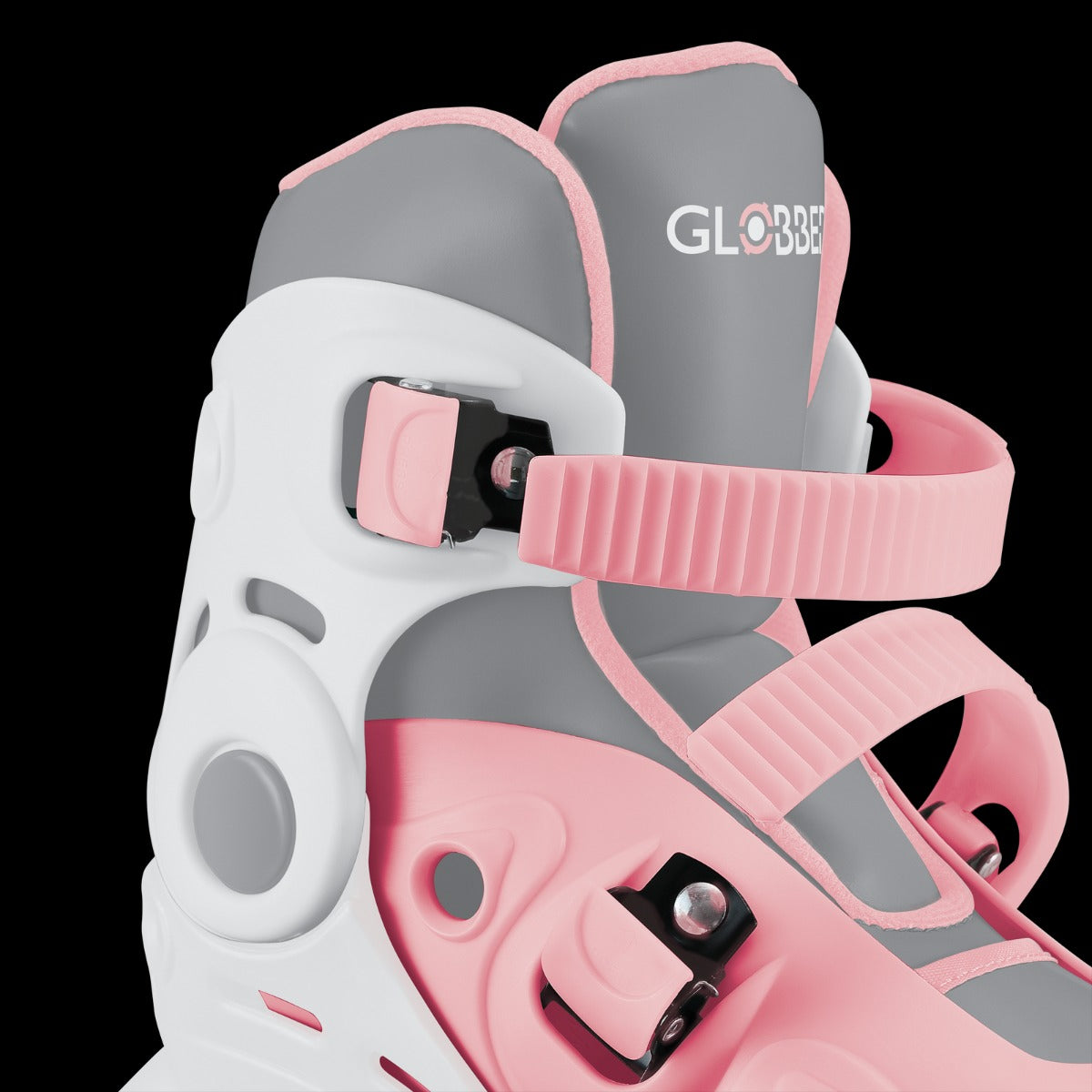 Globber 2 in 1 Learning Inline Roller Skates  for Toddlers: Size 26-29 - Pastel Pink