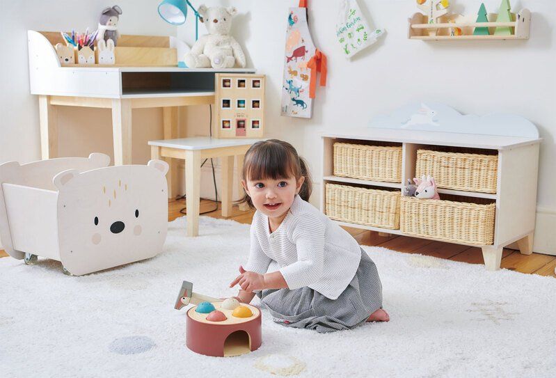 Tender Leaf Toys Kids Wooden Bunny Storage Unit