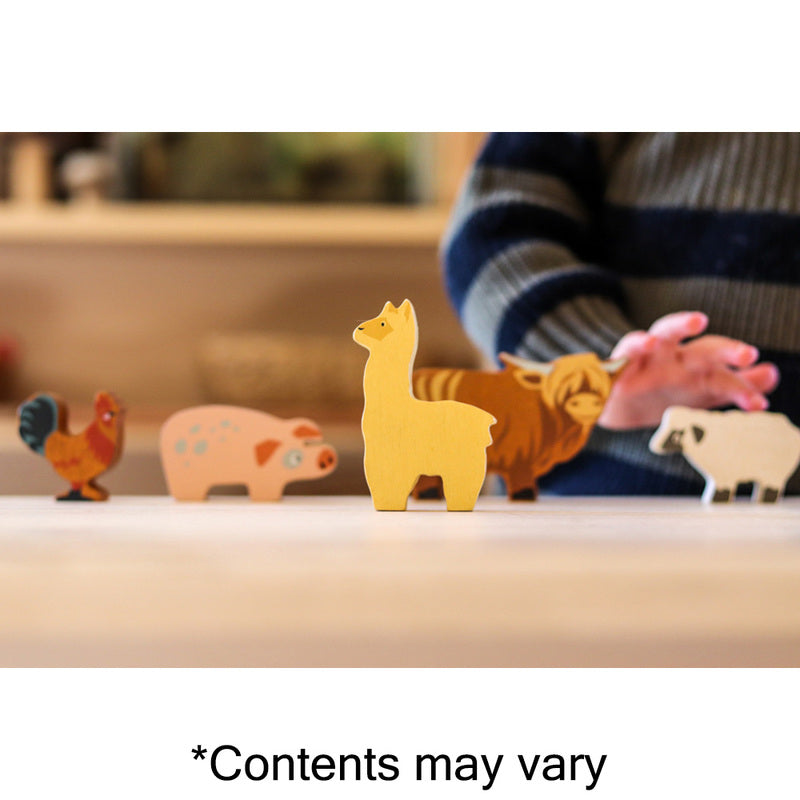 Tender Leaf Toys Wooden Selection of 13 Farm Animals