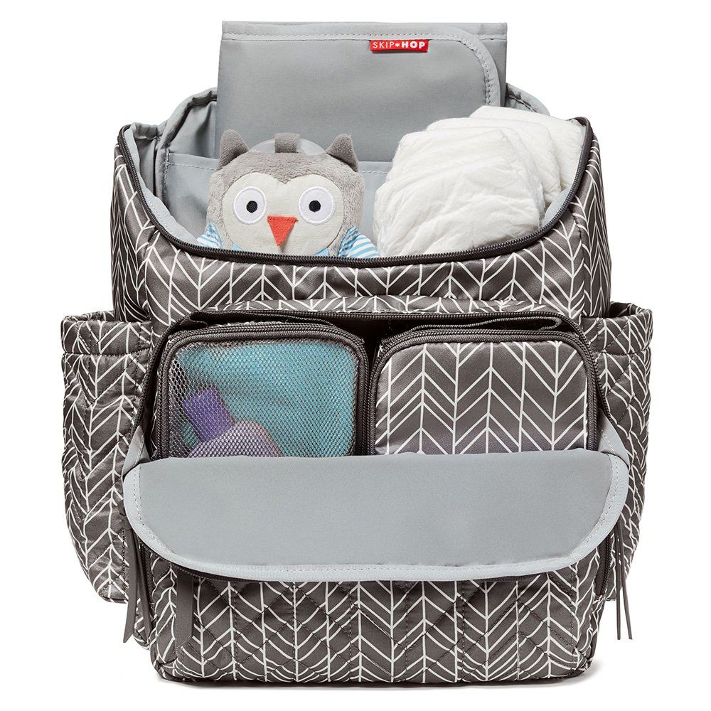 SKIP HOP Forma Nappy Backpack - Grey Feather