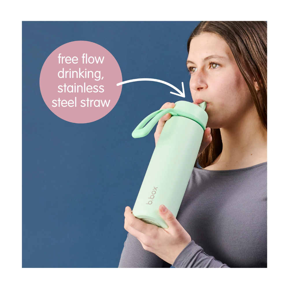 B.Box 690mL Insulated Flip Top Bottle - Sea Glass