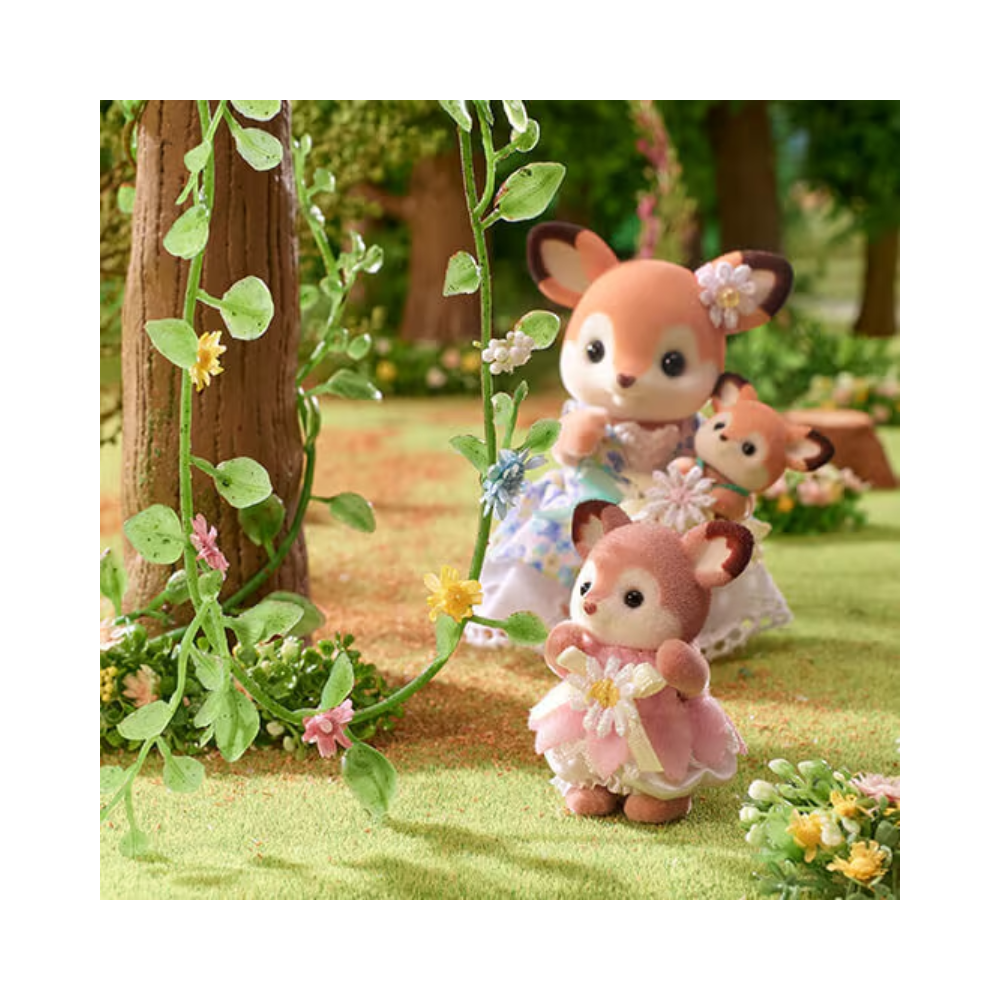 Sylvanian Families Deer Babies - Floral Swing Set