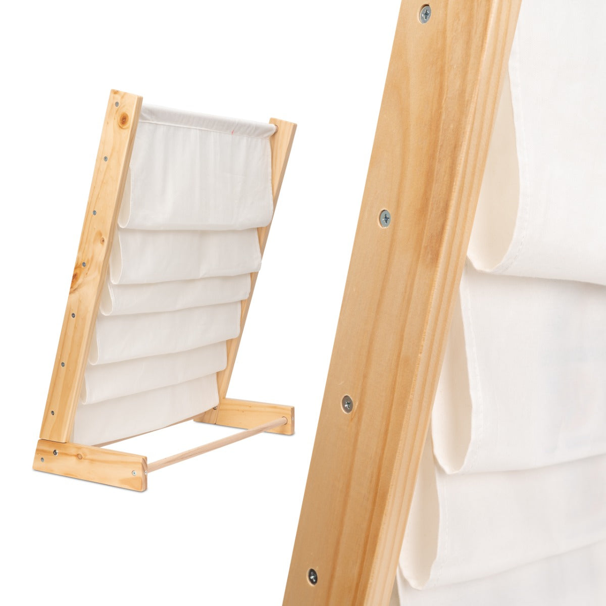 ALL 4 KIDS Henry Kids Wooden Canvas Sling Magazine Bookcase