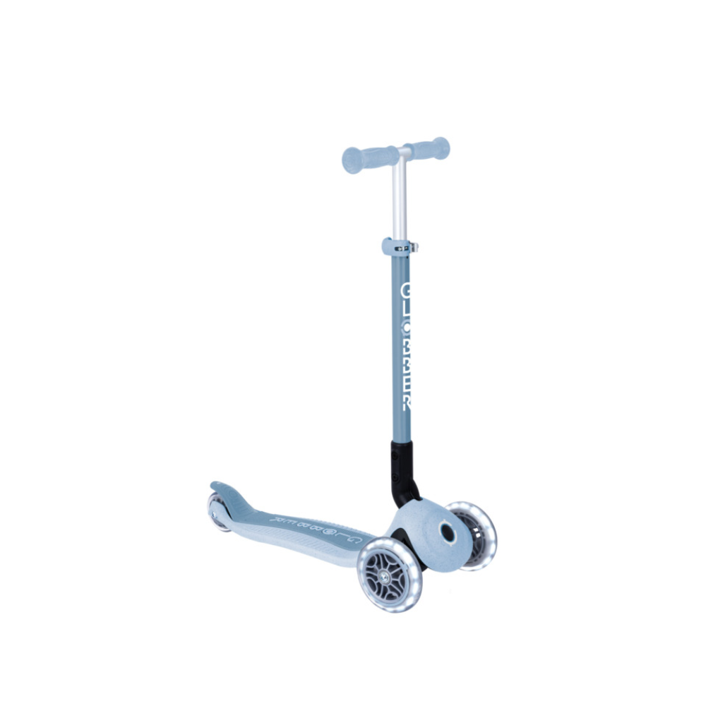 Globber ECOLOGIC PRIMO Foldable Scooter with Lights - Blueberry