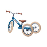 Trybike 2 in 1 Steel Balance Bike and Tricycle - Vintage Blue