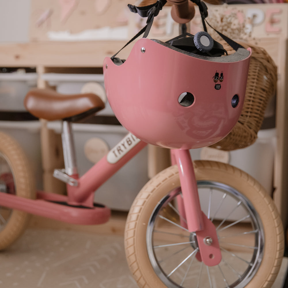 Trybike 2 in 1 Steel Balance Bike and Tricycle - Vintage Pink