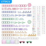 MNTL Pastel Space Travelling Magnetic Tile Set 177 Pcs