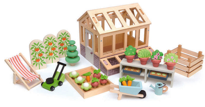 Tender Leaf Toys Greenhouse with Garden Play Set
