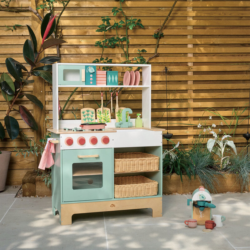 Tender Leaf Toys Pretend Mini Chef Kitchen Range