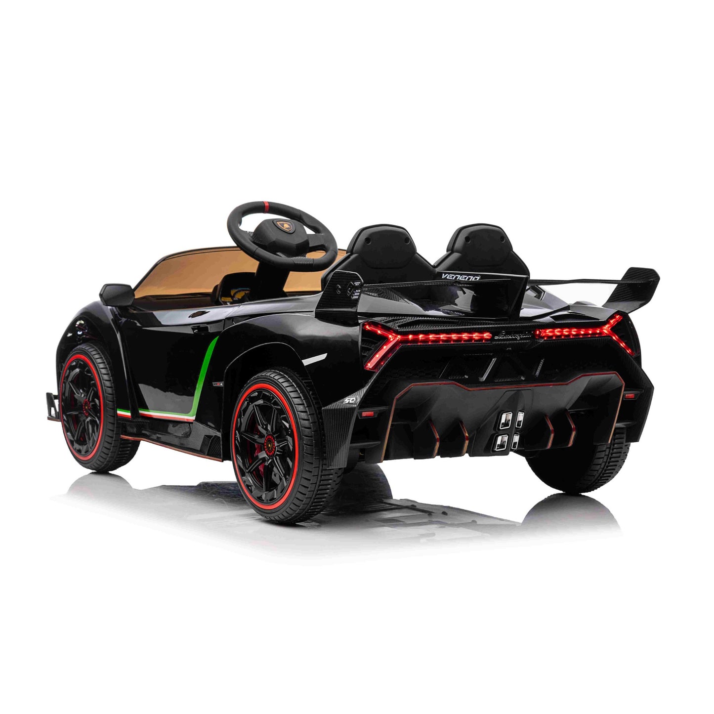 All 4 Kids Licensed Lamborghini Veneno Roadster Electrical Ride on Car - Black