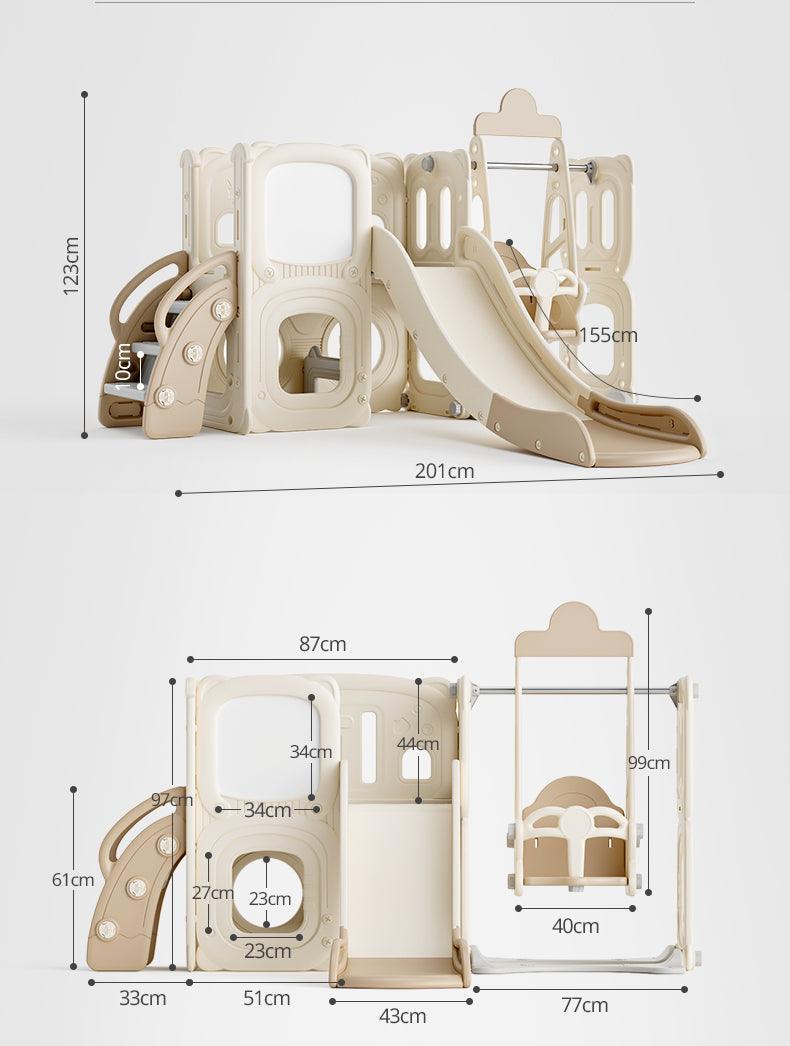 All 4 Kids Joyce Baby Slider and Swing Play Center with Easel