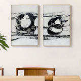 All 4 Kids Modern Abstract Oil Hand Painted Wall Art with Frame 021