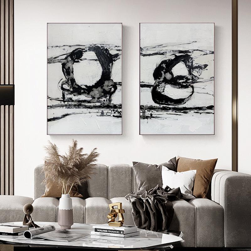 All 4 Kids Modern Abstract Oil Hand Painted Wall Art with Frame 021