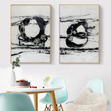 All 4 Kids Modern Abstract Oil Hand Painted Wall Art with Frame 021