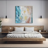 All 4 Kids Modern Abstract Oil Hand Painted Wall Art with Frame 005