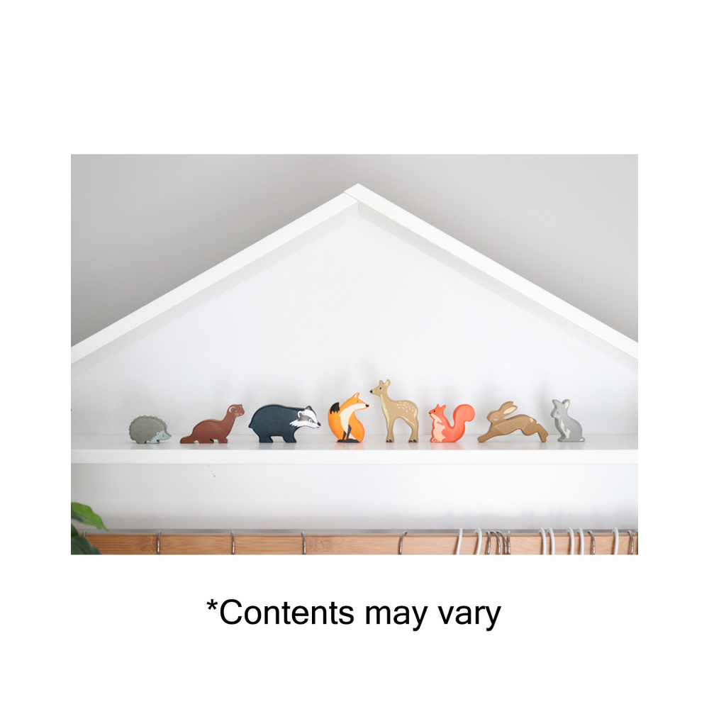 Tender Leaf Toys Wooden Selection of 8 Woodland Animals